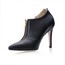 Stiletto Heel Wedding Shoes PU Zipper Pumps/Heels Narrow Girls'