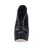 Round Toe Wedding Shoes PU Stiletto Heel Wide Rivet Girls'