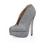 Extra Wide Pumps/Heels Stiletto Heel Women's Sparkling Glitter Closed Toe Sequined Cloth/Sparkling Glitter