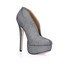 Extra Wide Pumps/Heels Stiletto Heel Women's Sparkling Glitter Closed Toe Sequined Cloth/Sparkling Glitter