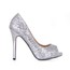Open Toe Wedding Shoes Sequined Cloth/Sparkling Glitter Narrow Girls' Sparkling Glitter Stiletto Heel
