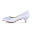 Women's Pumps/Heels Satin Closed Toe Ruched Graduation Low Heel