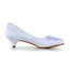 Women's Pumps/Heels Satin Closed Toe Ruched Graduation Low Heel