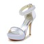 Satin Dance Shoes Imitation Pearl Stiletto Heel Sandals Girls' Dress