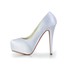 Women's Pumps/Heels Stiletto Heel Round Toe Wedding Satin