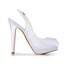 Buckle Wedding Shoes Satin Stiletto Heel Girls' Slingbacks Wedding