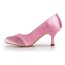 Spool Heel Pumps/Heels Rhinestone Girls' Average Cap-Toe Satin