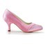 Spool Heel Pumps/Heels Rhinestone Girls' Average Cap-Toe Satin