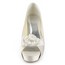Peep Toe Platforms Women's Silk Like Satin Stiletto Heel Satin Flower Honeymoon