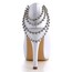 Peep Toe Platforms Flower Women's Kitten Heel Silk Like Satin Outdoor