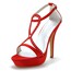 Stiletto Heel Platforms Buckle Sandals Silk Like Satin Girls' Dress