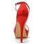 Stiletto Heel Platforms Buckle Sandals Silk Like Satin Girls' Dress