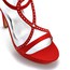Stiletto Heel Platforms Buckle Sandals Silk Like Satin Girls' Dress