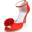 Buckle Wedding Shoes Stiletto Heel Silk Like Satin Dress Pumps/Heels Girls'